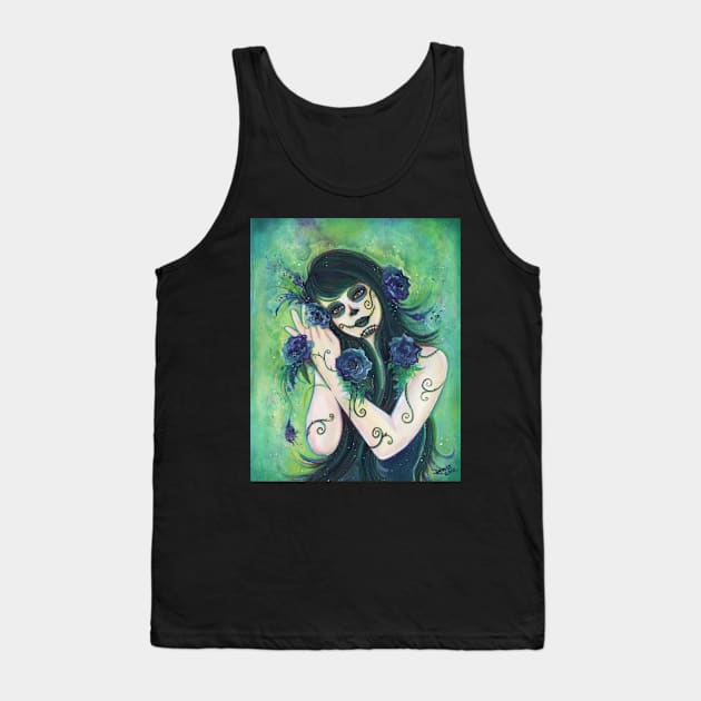 Adelita day of the dead girl by Renee Lavoie Tank Top by ReneeLLavoie